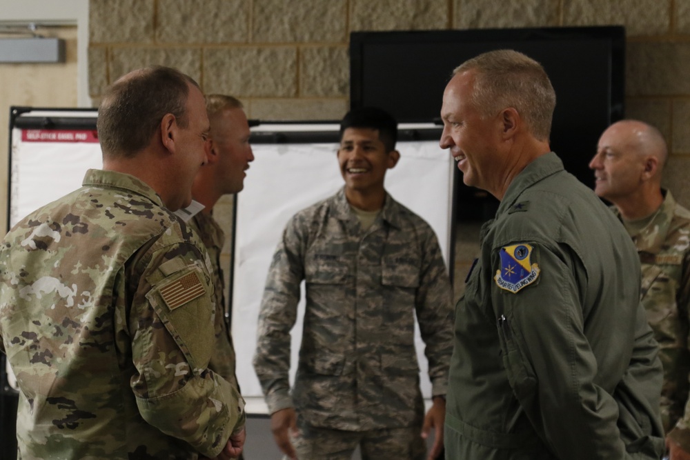 Iowa National Guard leadership visit Task Force West and 185th Air Refueling Wing