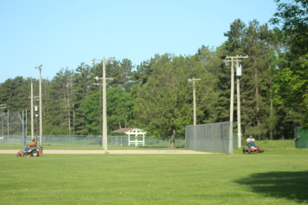 Grounds work at Fort McCoy