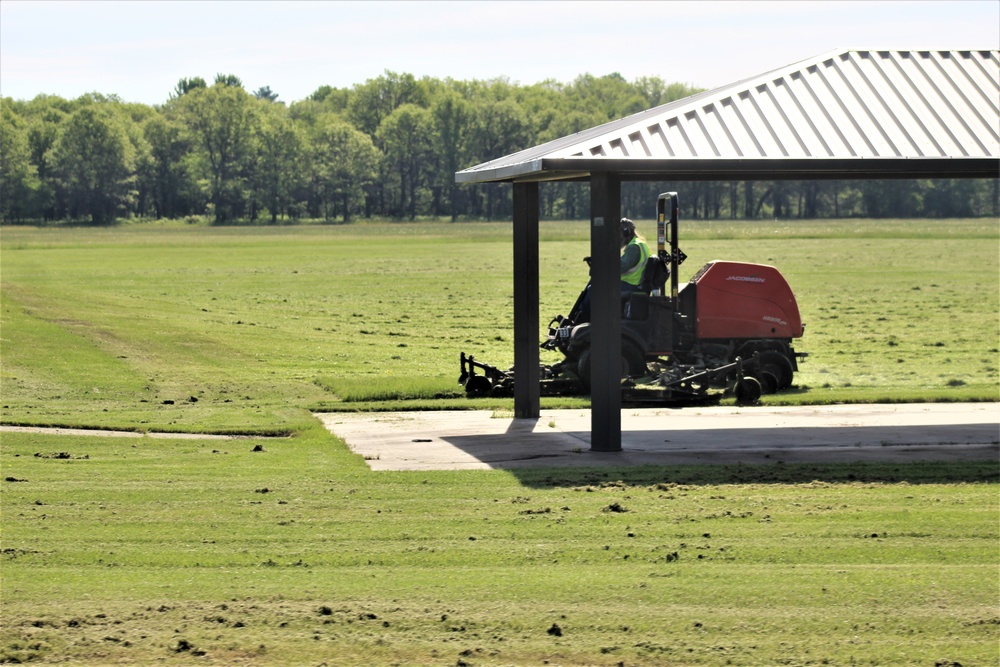 Grounds work at Fort McCoy