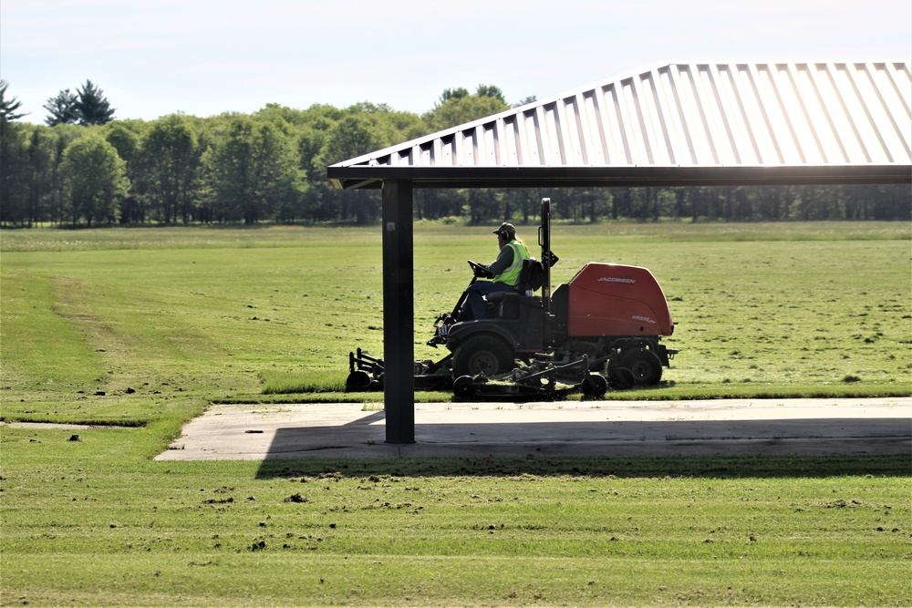 Grounds work at Fort McCoy