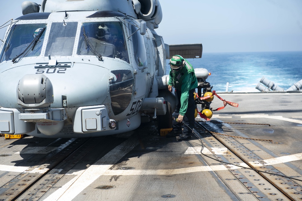 USS Vella Gulf Conducts Operations in the Arabian Sea