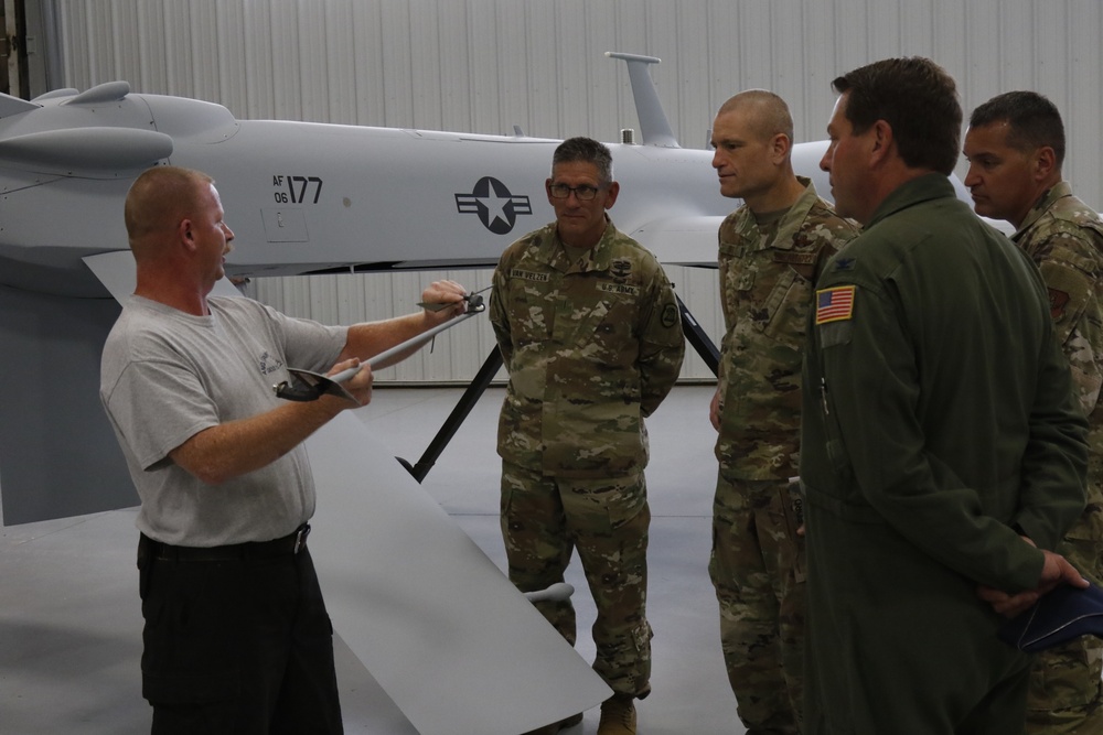 Iowa National Guard leadership visit Task Force West and 185th Air Refueling Wing