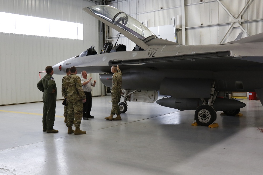 Iowa National Guard leadership visit Task Force West and 185th Air Refueling Wing