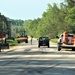 Road paving work at Fort McCoy