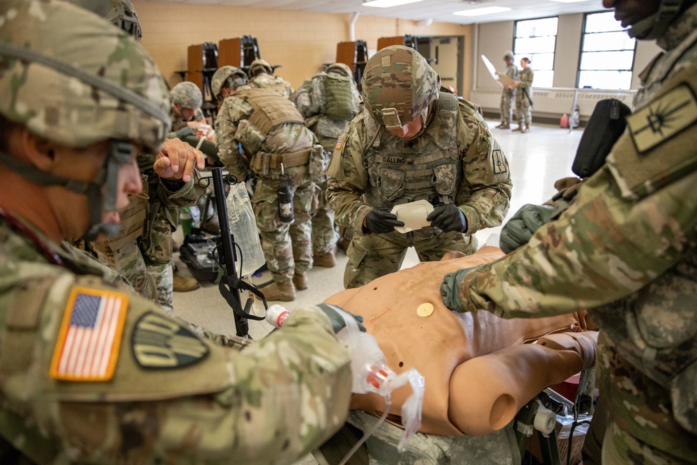 NYARNG 466th Area Support Medical Company pre-mobilization at Camp Smith, NY