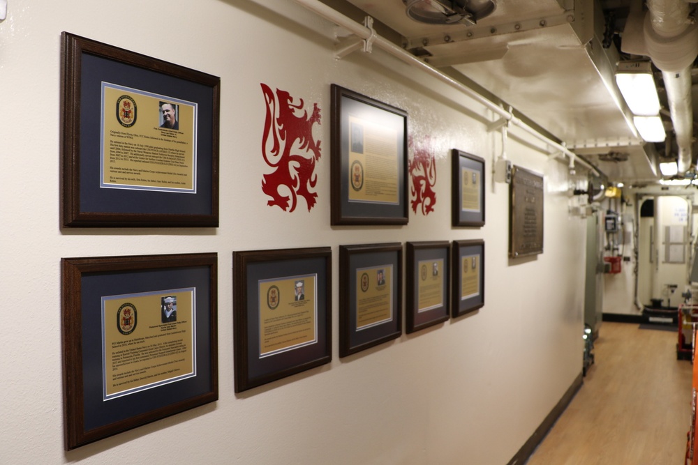 Remembrance Passageway onboard USS Fitzgerald