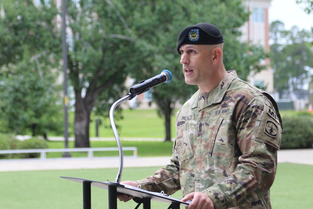 385th Military Police Battalion welcomes Command Sgt. Maj. Johnathan Emerick in the unit’s change of responsibility ceremony