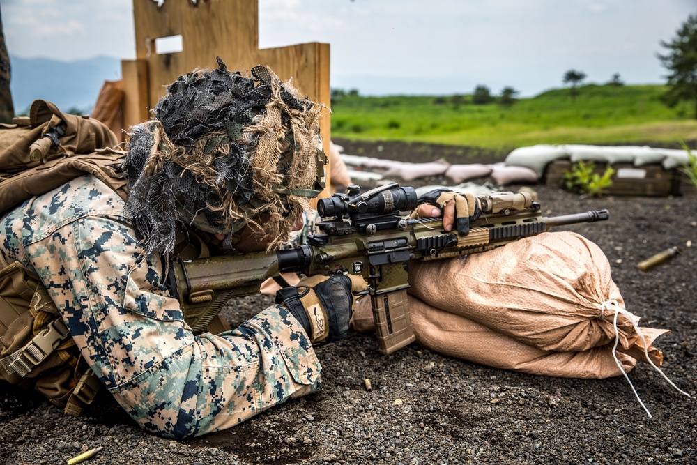 1st Battalion, 6th Marines rifle training at CATC Fuji