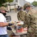 Washington Guardsmen work at the Wenatchee Food Bank