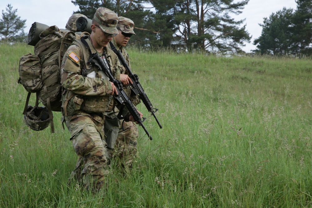 Rucking through the Hohenfels Training Area