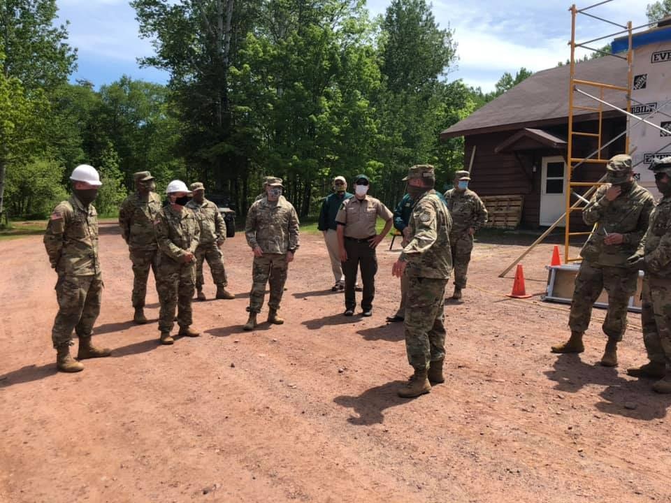 Michigan National Guard and Department of Natural Resources jointly host Distinguished Visitors Day to showcase infrastructure improvements at Porcupine Mountains Wilderness State Park in Ontonagon County