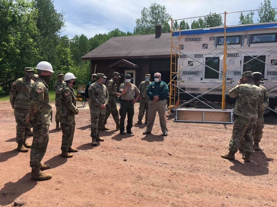 Michigan National Guard and Department of Natural Resources jointly host Distinguished Visitors Day to showcase infrastructure improvements at Porcupine Mountains Wilderness State Park in Ontonagon County