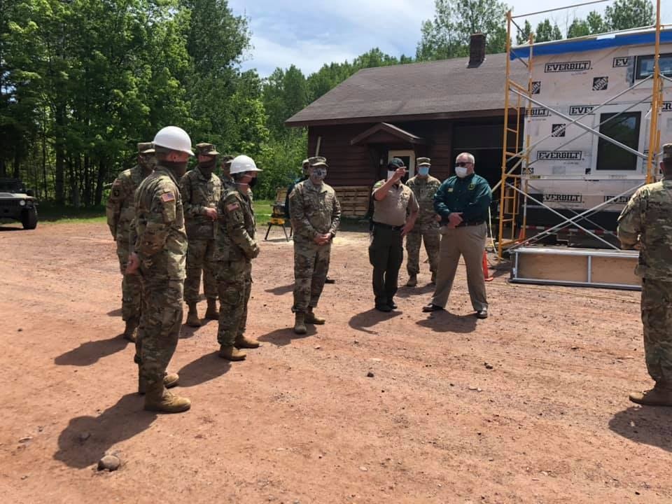 Michigan National Guard and Department of Natural Resources jointly host Distinguished Visitors Day to showcase infrastructure improvements at Porcupine Mountains Wilderness State Park in Ontonagon County