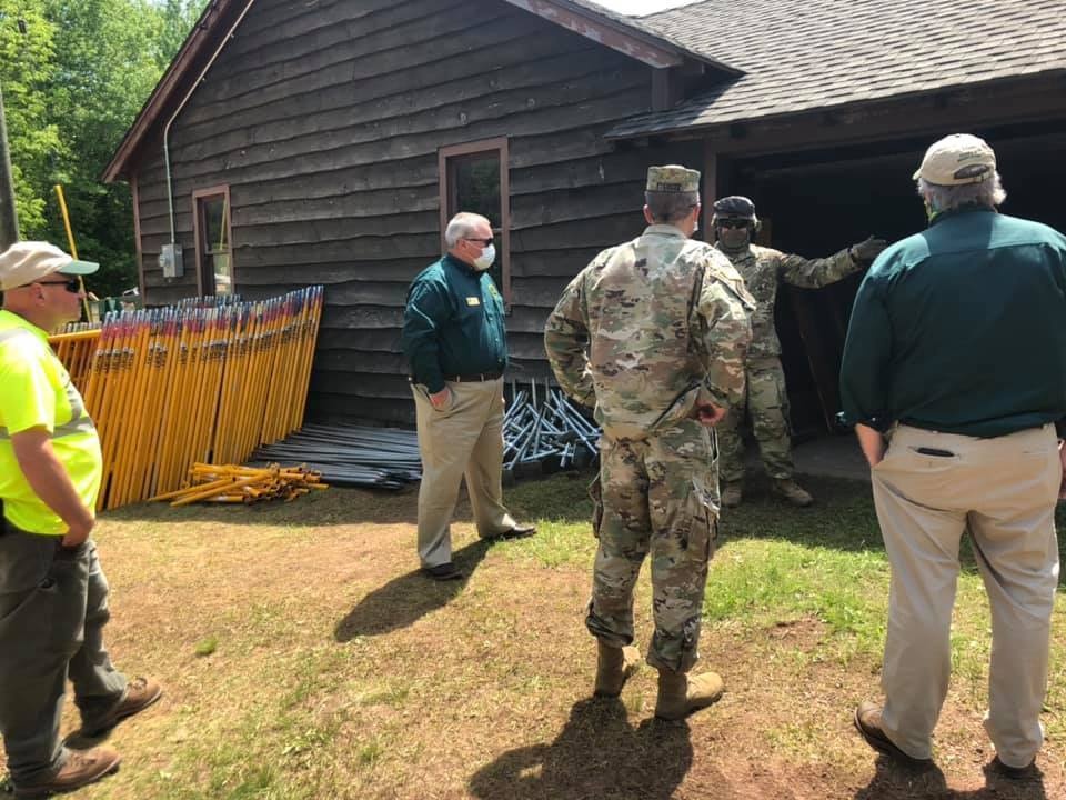 Michigan National Guard and Department of Natural Resources jointly host Distinguished Visitors Day to showcase infrastructure improvements at Porcupine Mountains Wilderness State Park in Ontonagon County