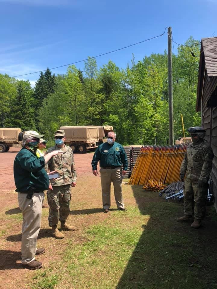 Michigan National Guard and Department of Natural Resources jointly host Distinguished Visitors Day to showcase infrastructure improvements at Porcupine Mountains Wilderness State Park in Ontonagon County