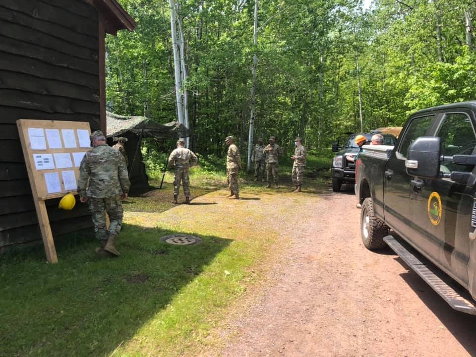 Michigan National Guard and Department of Natural Resources jointly host Distinguished Visitors Day to showcase infrastructure improvements at Porcupine Mountains Wilderness State Park in Ontonagon County