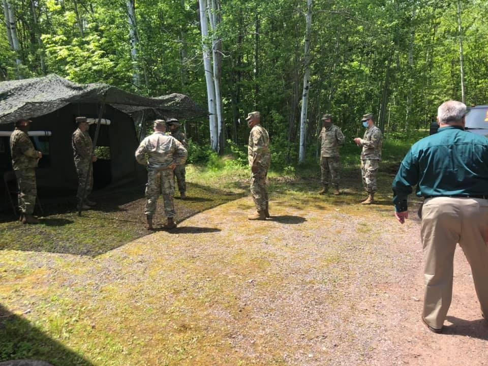 Michigan National Guard and Department of Natural Resources jointly host Distinguished Visitors Day to showcase infrastructure improvements at Porcupine Mountains Wilderness State Park in Ontonagon County