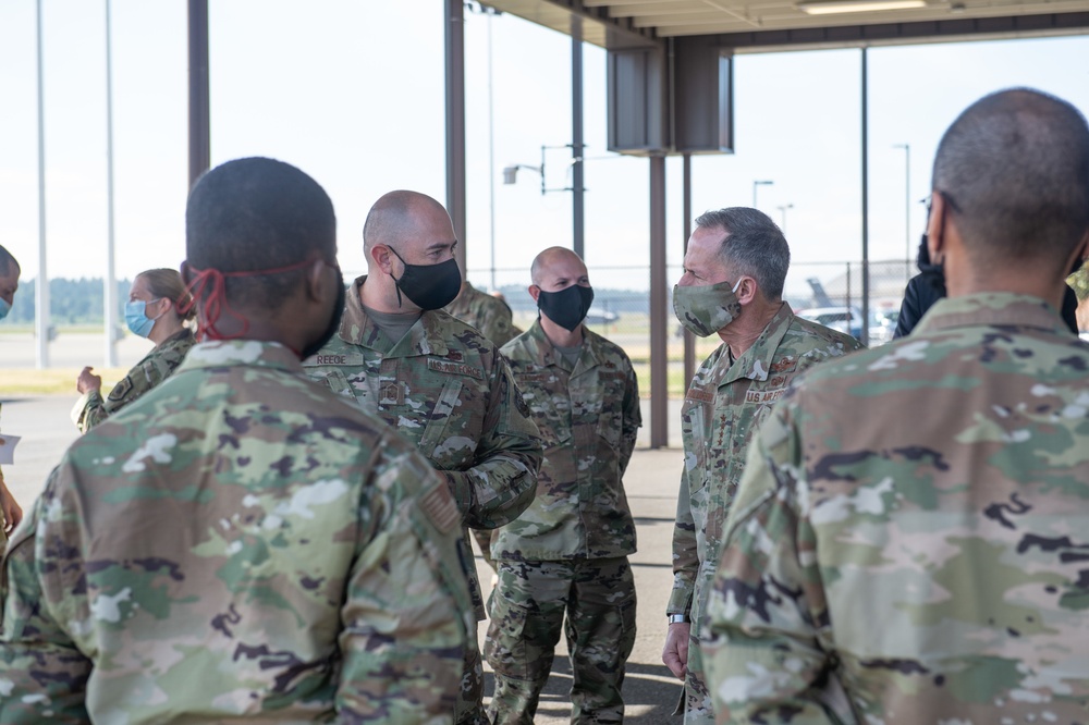 CSAF visits Team McChord for COVID-19 update