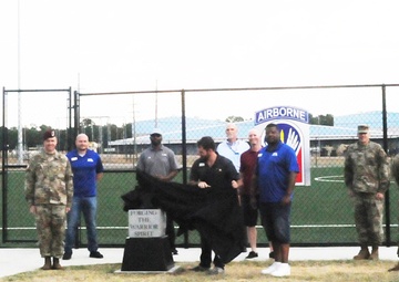 Eighth anvil takes its place at entrance of Anvil Field