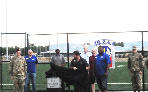 Eighth anvil takes its place at entrance of Anvil Field