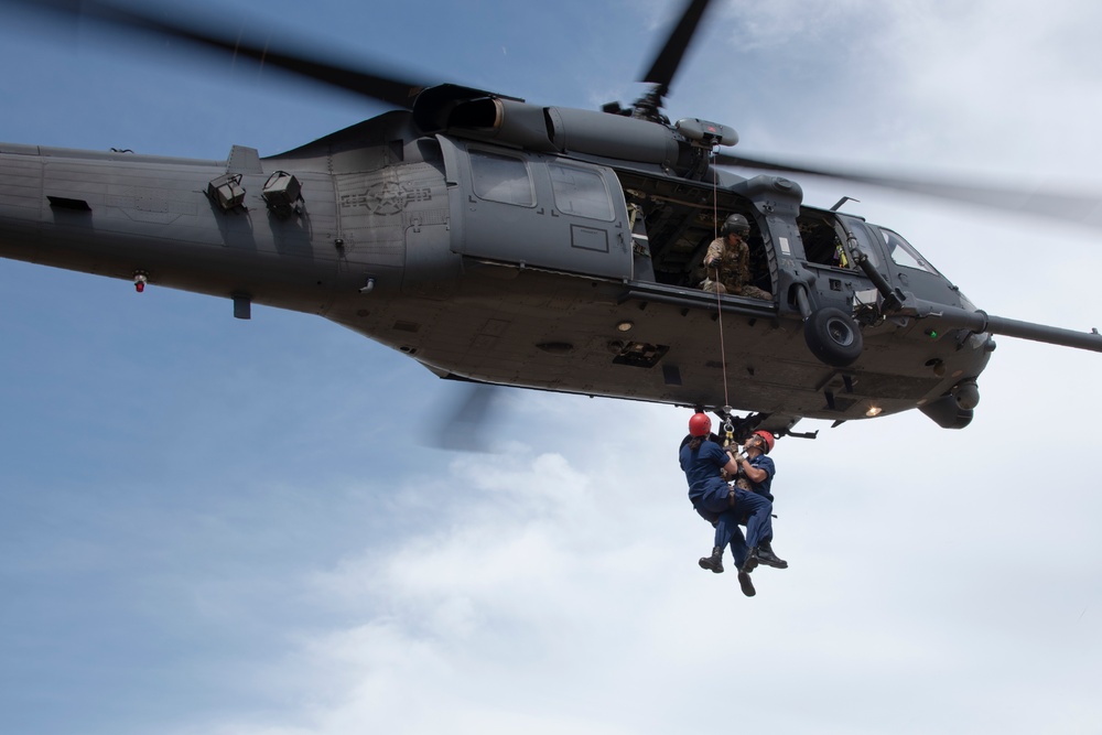 Hoist Operations at Moffet Air National Guard Base