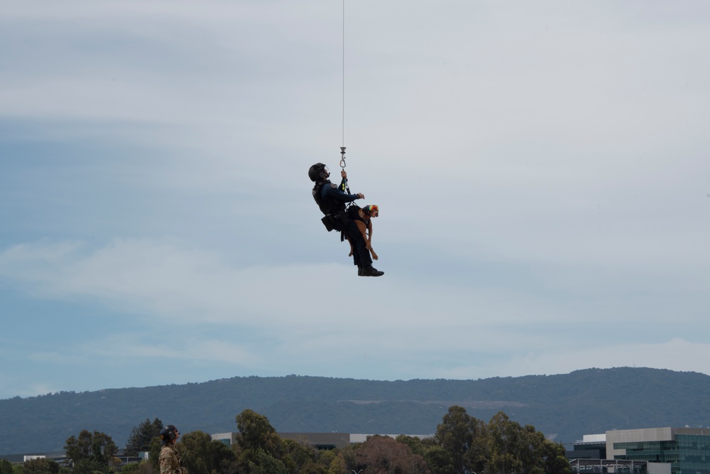 Hoist Operations at Moffet Air National Guard Base