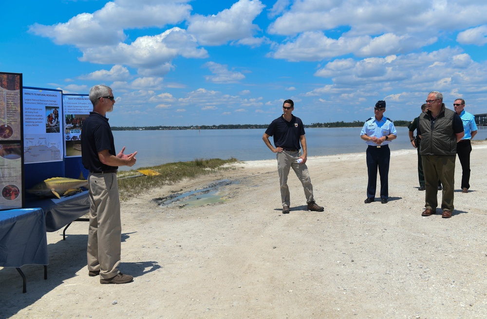 Secretary of the U.S. Department of the Interior visits Tyndall
