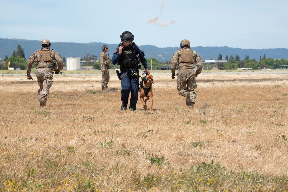 Hoist Operations at Moffet Air National Guard Base