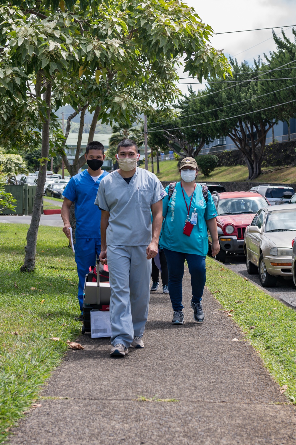 Task Force Medical Conducts Door-to-Door COVID-19 Education