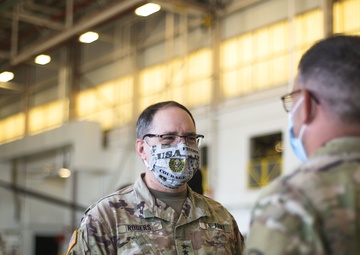Michigan Gov. and Adjutant Gen. Participate in “Motor City Muscle“ socially distanced Deployment Ceremony
