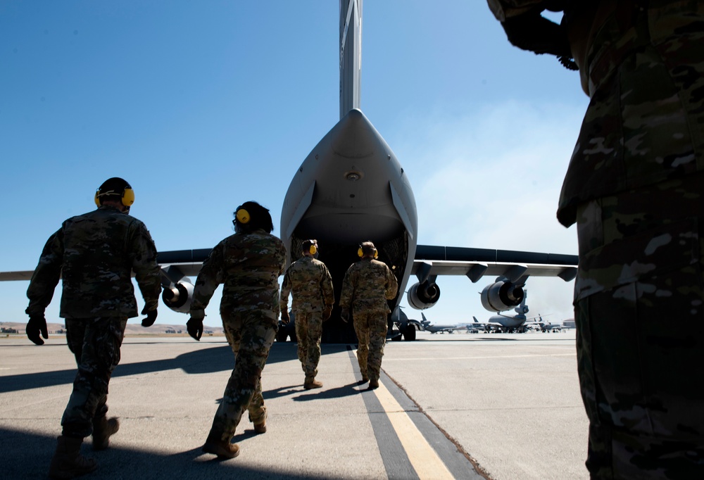 Travis’ AES perform routine training mission