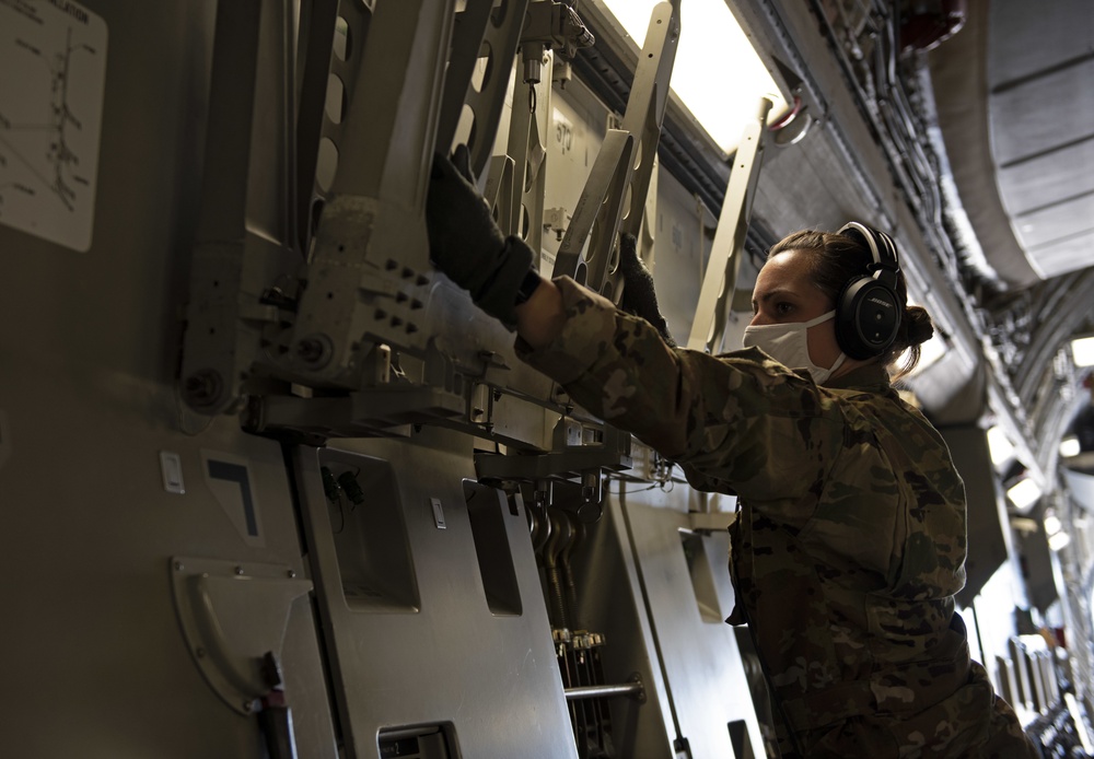 Travis’ AES perform routine training mission