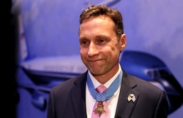 AFN Broadcast Center Interviews Retired Navy Master Chief Britt Slabinski