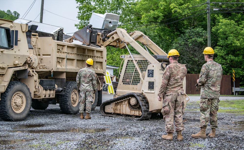 W.Va. Guard Conducts Debris Removal Operations