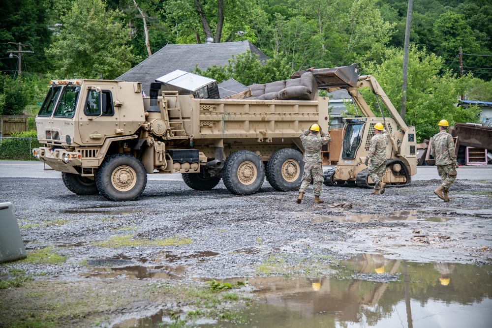 W.Va. Guard Conducts Debris Removal Operations