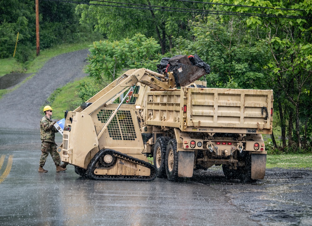 W.Va. Guard Conducts Debris Removal Operations