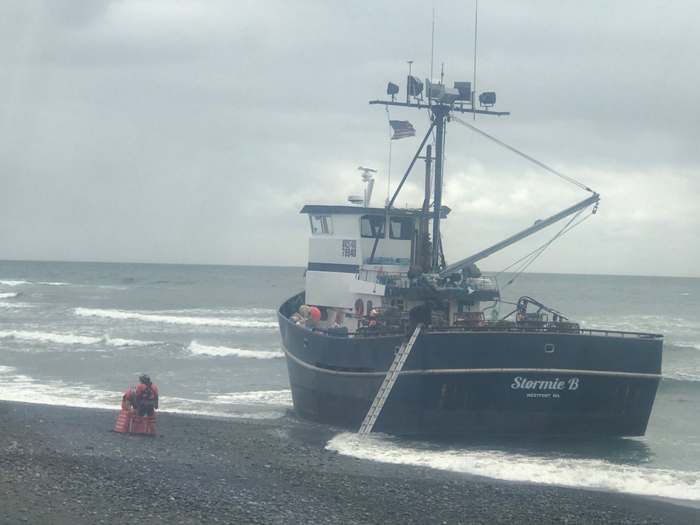 Coast Guard assists vessel aground, taking on water in Sukhoi Bay, Alaska