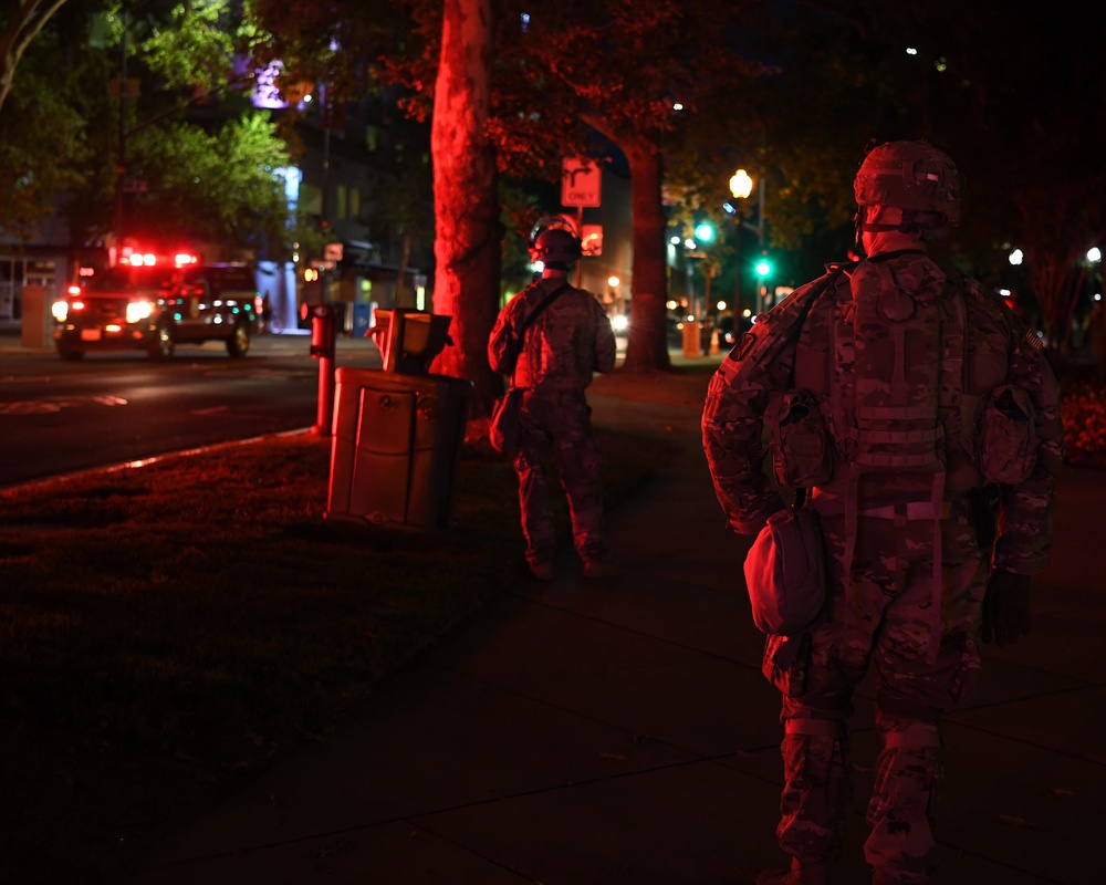 Cal Guard instrumental in city’s plan to support protests, minimize violence