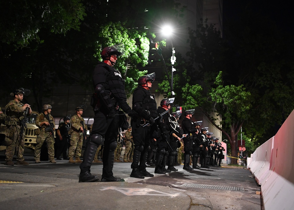 Cal Guard instrumental in city’s plan to support protests, minimize violence