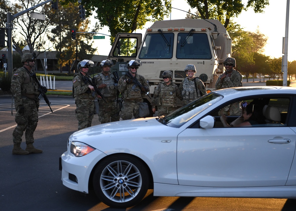 Cal Guard instrumental in city’s plan to support protests, minimize violence