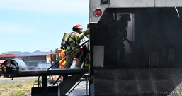 Kignsley Fire Department trains with real fire