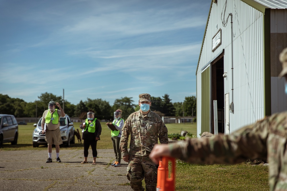 Michigan National Guard conducted COVID-19 testing in Coldwater, Mich.