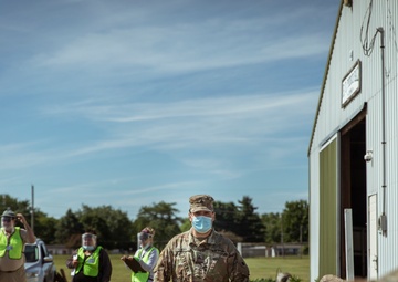 Michigan National Guard conducted COVID-19 testing in Coldwater, Mich.