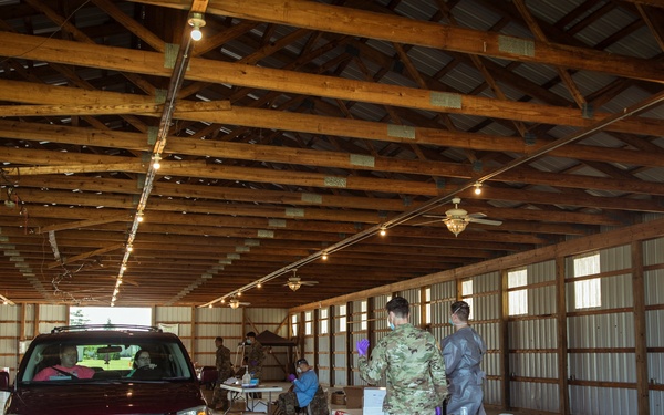 Michigan National Guard conducted COVID-19 testing in Coldwater, Mich.
