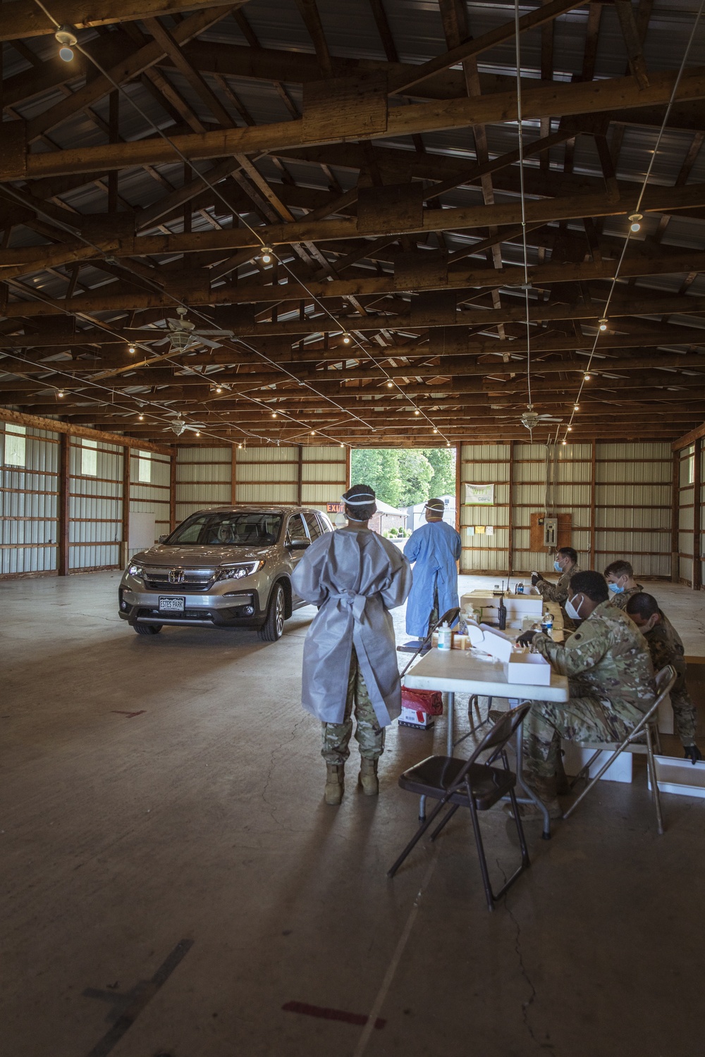 Michigan National Guard conducted COVID-19 testing in Coldwater, Mich.