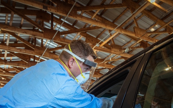 Michigan National Guard conducted COVID-19 testing in Coldwater, Mich.