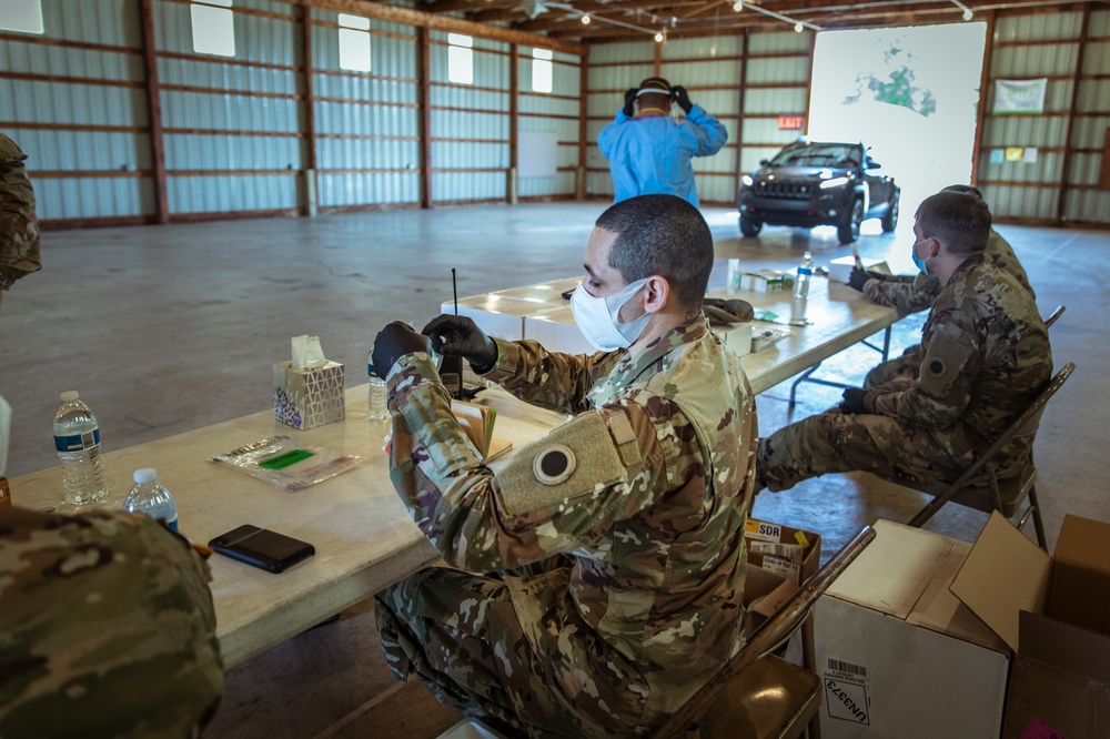 Michigan National Guard conducted COVID-19 testing in Coldwater, Mich.