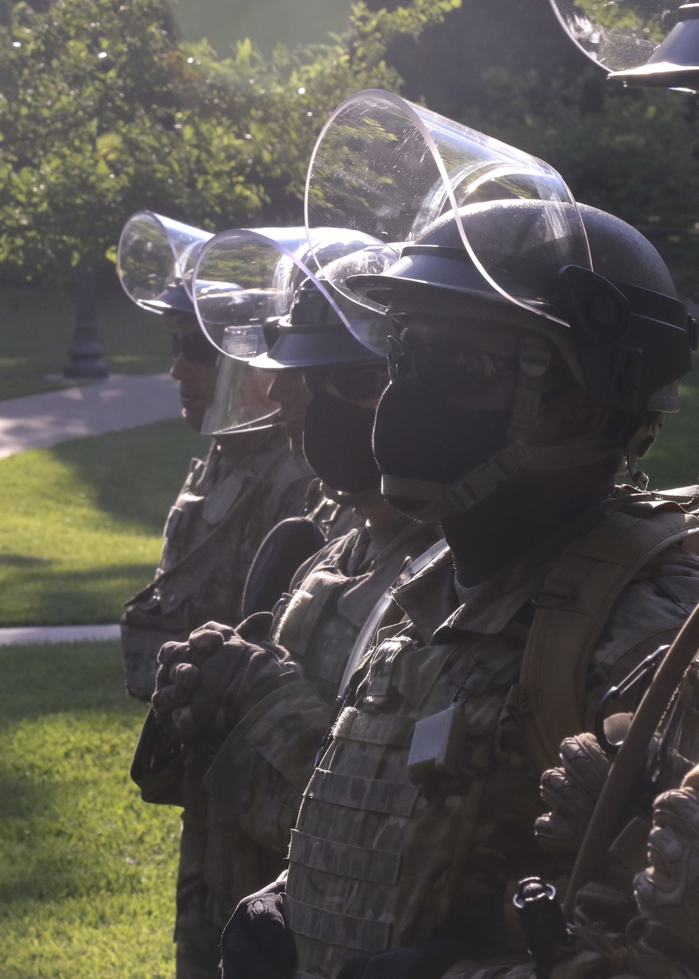 National Guard Soldiers guard Texas State Capitol during June 19 protest