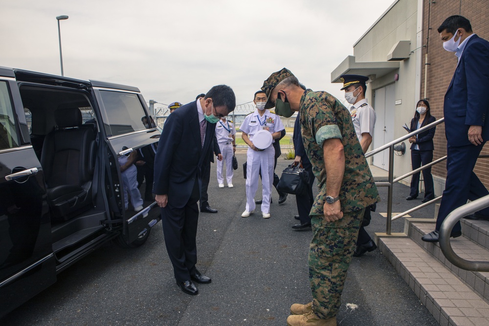 Japanese Minister of Defense visits MCAS Iwakuni