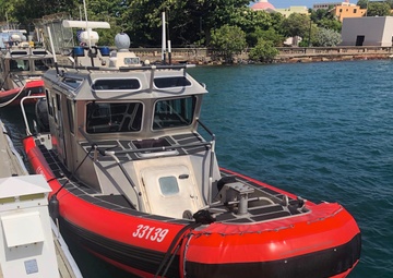Coast Guard boat crew rescues 2 watercraft riders off Isla Verde Beach in Carolina, Puerto Rico